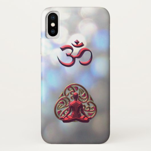 Königliches keltisches Meditation OM-Symbol für Case-Mate iPhone Hülle (Rückseite)