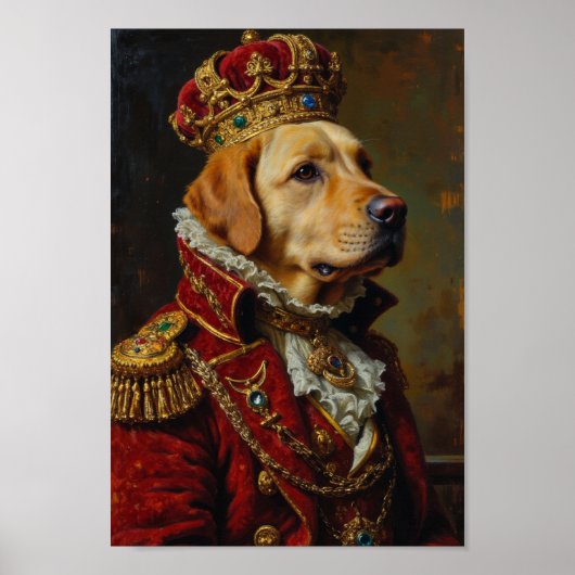 Königliches Labrador Retriever-Porträt Poster (Vorne)