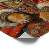 Königliches Lhasa Apso-Porträt Poster (Ecke)