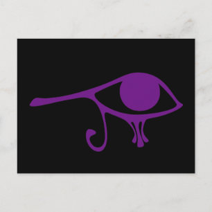 Königliches Lila Auge des Horus Postkarte