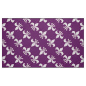 Königliches lila Muster der Lilie Stoff (Fat Quarter (45,7 x 55,9 cm))