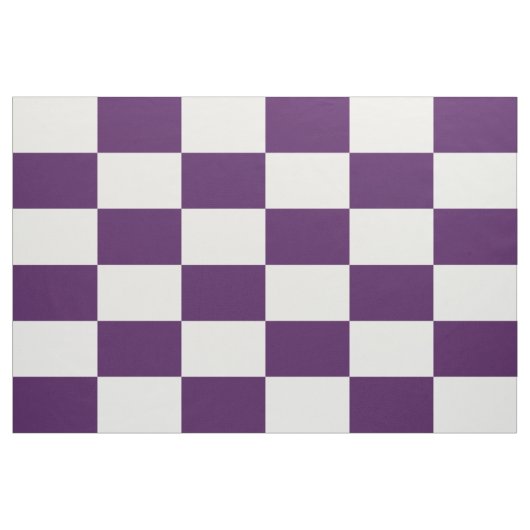 Königliches lila und weißes Checkered Stoff (Yard (91,4 cm))