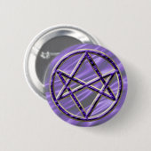 Königliches lila Unicursal Button (Vorne & Hinten)