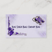 Königliches lila Unicursal Visitenkarte (Rückseite)