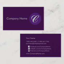 Königliches Lila Visitenkarte