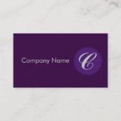 Königliches Lila Visitenkarte (Vorderseite)