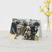 Königliches Marineausstellung1891 Vintager Karte (Gelbe Blume)