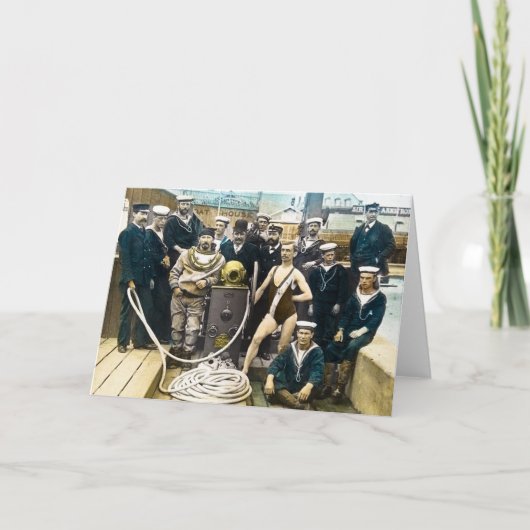 Königliches Marineausstellung1891 Vintager Karte (Vorderseite)