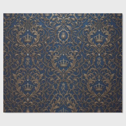 königliches Musterdesign Geschenkpapier (Flach)