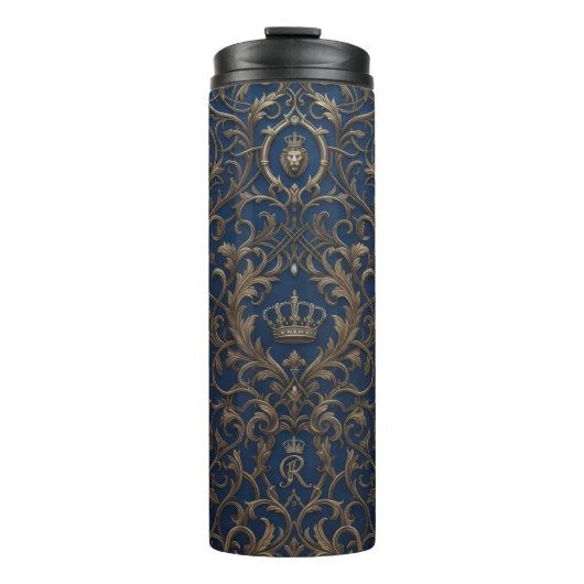 königliches Musterdesign Thermosbecher (Vorderseite)
