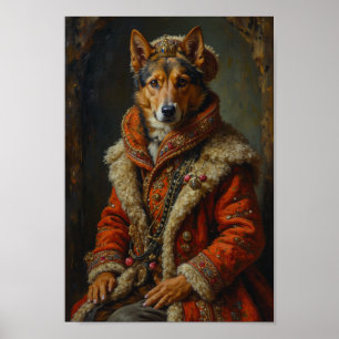Königliches Norwegisches Lundehund-Porträt Poster