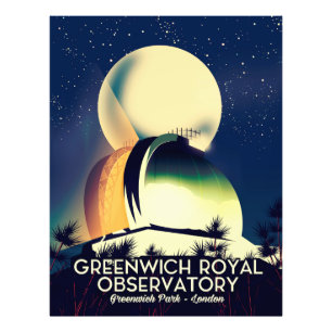 Königliches Observatorium Greenwich London Fotodruck