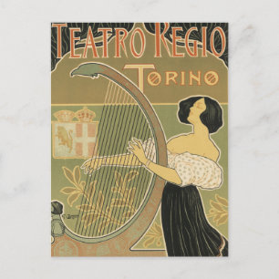 Königliches Opernhaus Turin Postkarte