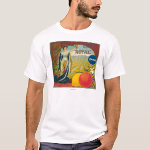 Königliches orange LabelCorona, CA T-Shirt