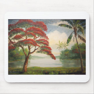 Königliches Poinciana (extravaganter Baum) Mousepad