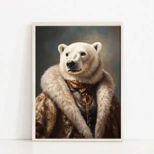 Königliches Pomeranian-Porträt, viktorianisch gekl Poster
