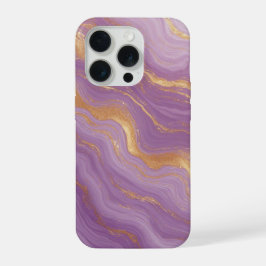 Königliches Purpur Marmor Glanz ✨ Gold Ader Luxus iPhone 15 Pro Hülle