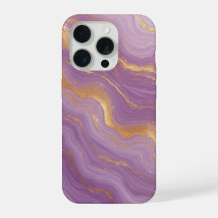 Königliches Purpur Marmor Glanz ✨ Gold Ader Luxus iPhone 15 Pro Hülle