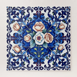 königliches Rosenmosaik-Puzzle Puzzle