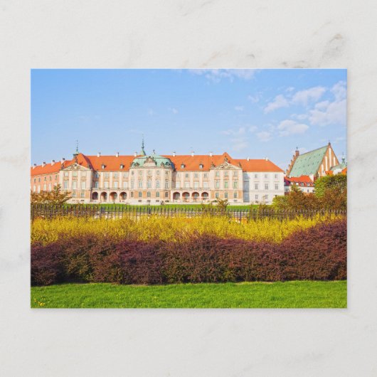 Königliches Schloss in Warschau Postkarte (Vorderseite)