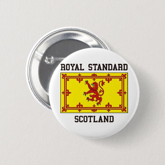 Königliches Standardschottland Button (Vorne & Hinten)