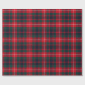 Königliches Stewart dunkelrotes Tartan-Muster Geschenkpapier (Flach)
