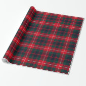 Königliches Stewart dunkelrotes Tartan-Muster Geschenkpapier (Ungerollt)