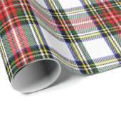 Königliches Stewart-Kleid kariert Geschenkpapier (Rolleneckpunkt)