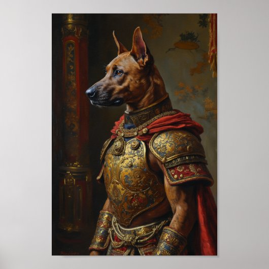 Königliches Thai Ridgeback-Porträt Poster (Vorne)