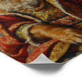 Königliches Tibet-Spaniel-Porträt Poster (Ecke)