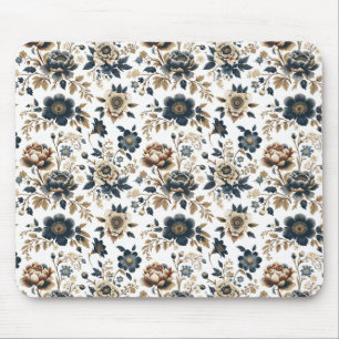 Königliches Vintage-Blumenmuster Mousepad