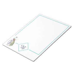 königliches Vintage-Pfau-Notizbuch Notizblock