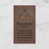 Königliches Wappen ~ Geschäfts-Karten-königliches Visitenkarte (Rückseite)
