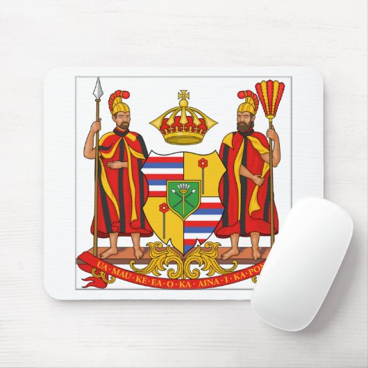 Königliches Wappen Hawaiis Mousepad (Mit Mouse)
