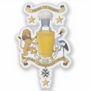Königliches Wappen Ruandas (2007) Aufkleber