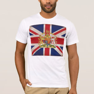 Königliches Wappen über die Union Jack T-Shirt
