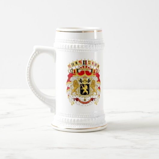 Königliches Wappen von Belgien Bierglas (Links)
