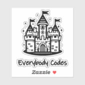 Königreich Algorithmia Custom-Cut Vinyl Sticker (Blatt)