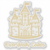 Königreich Algorithmia Custom-Cut Vinyl Sticker (Vorderseite)