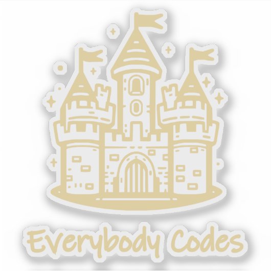 Königreich Algorithmia Custom-Cut Vinyl Sticker (Vorderseite)