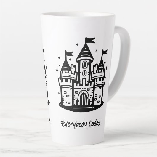 Königreich Algorithmia Latte Tasse (Rechte Ecke)