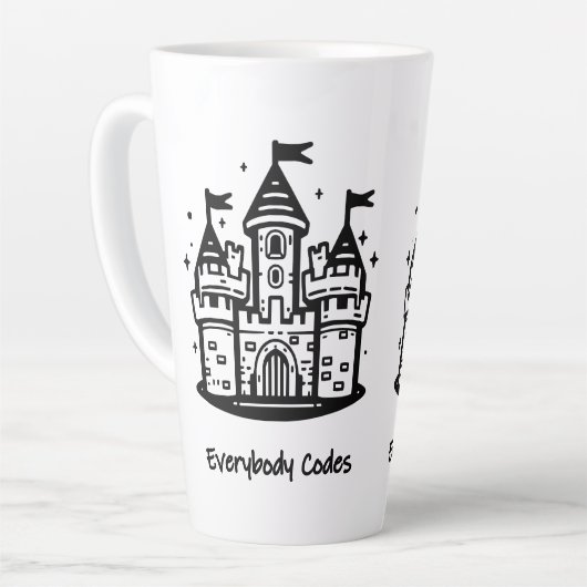 Königreich Algorithmia Latte Tasse (Linke Ecke)