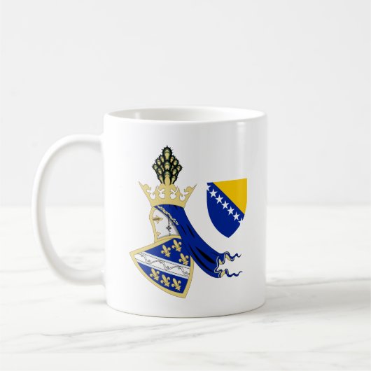 Königreich Bosnien - Wappen Kaffeetasse (Links)