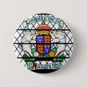 KÖNIGREICH-BUNTGLAS RICHARD III BUTTON (Vorderseite)