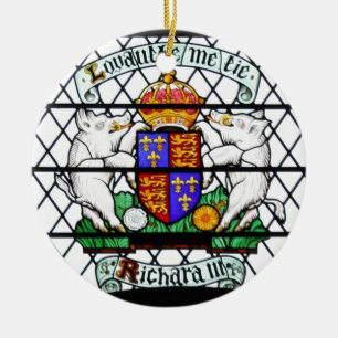 KÖNIGREICH-BUNTGLAS RICHARD III KERAMIK ORNAMENT