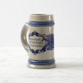 Königreich des niederländischen Bieres Stein Bierglas (Vorderseite Links)