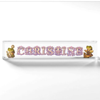 Königreich Designer Schreibtischschild