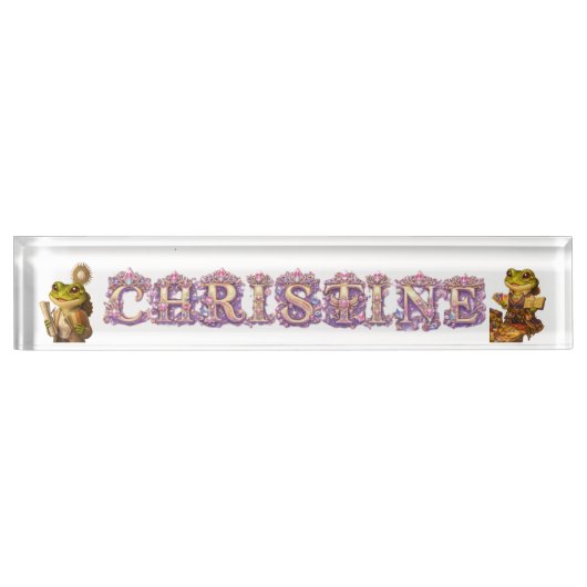 Königreich Designer Schreibtischschild (Vorderseite)