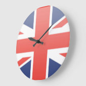 Königreich-Flagge Große Wanduhr (Winkel)