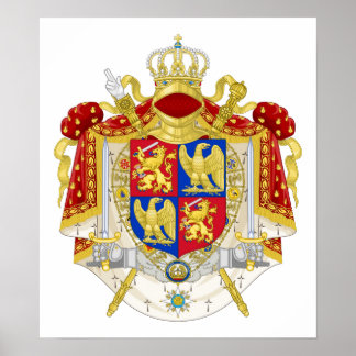 Königreich Holland Coat of Arms (1808) Poster